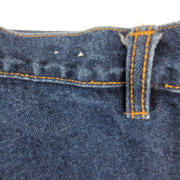 Vintage Western Bareback Jeans V-Yoke Slash Pockets Blue Jitterbug Ranch 29x32.5 - Picture 16 of 16